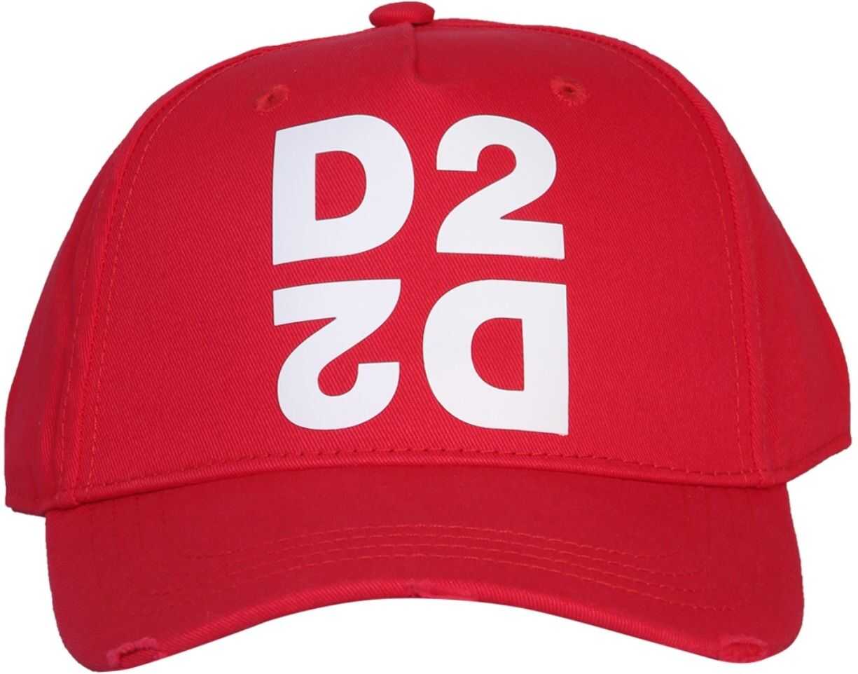 DSQUARED2 D2 Baseball Hat RED