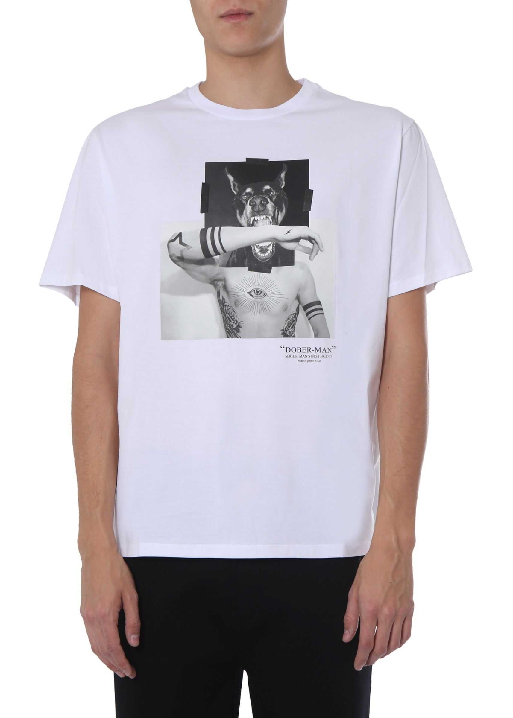 Neil Barrett Round Neck Cotton T-Shirt WHITE