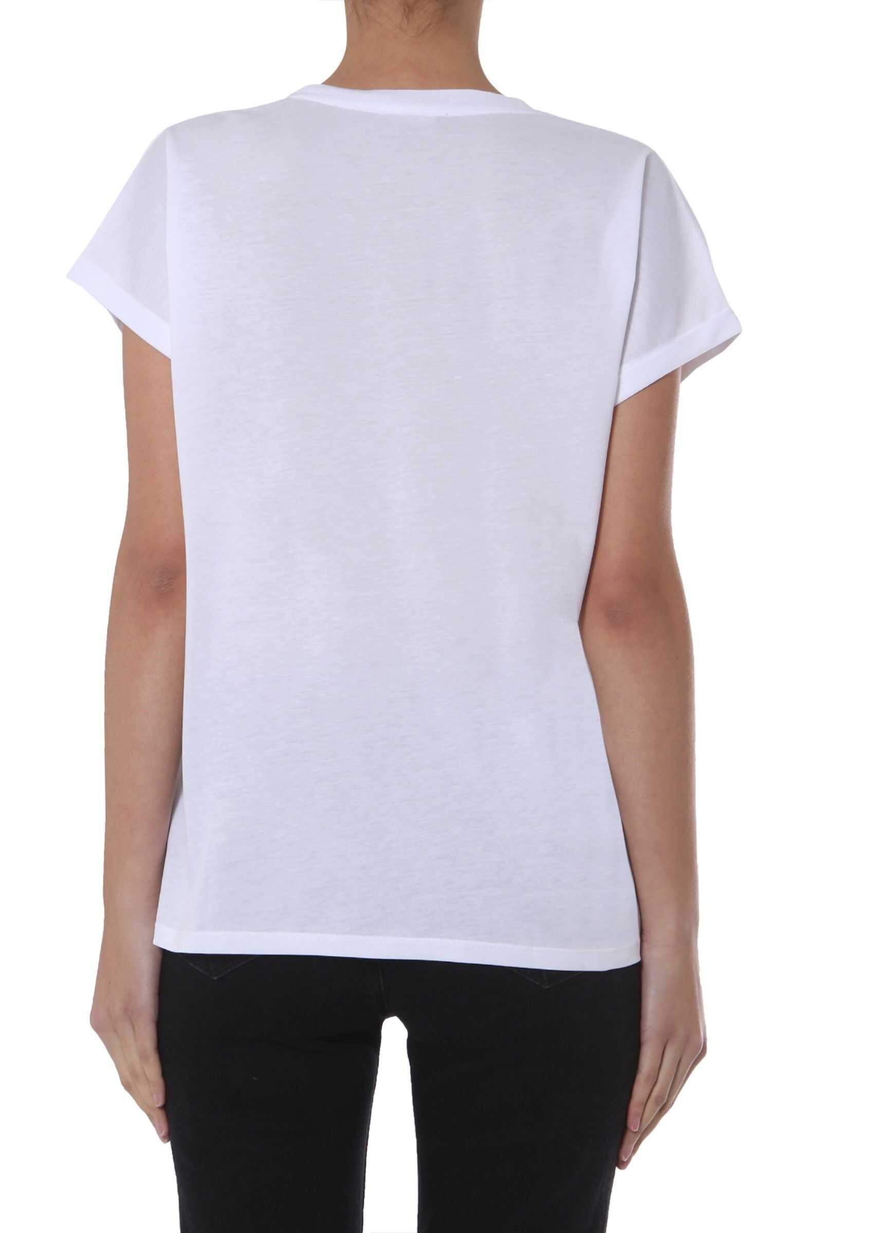 Balmain Round Neck T-Shirt WHITE