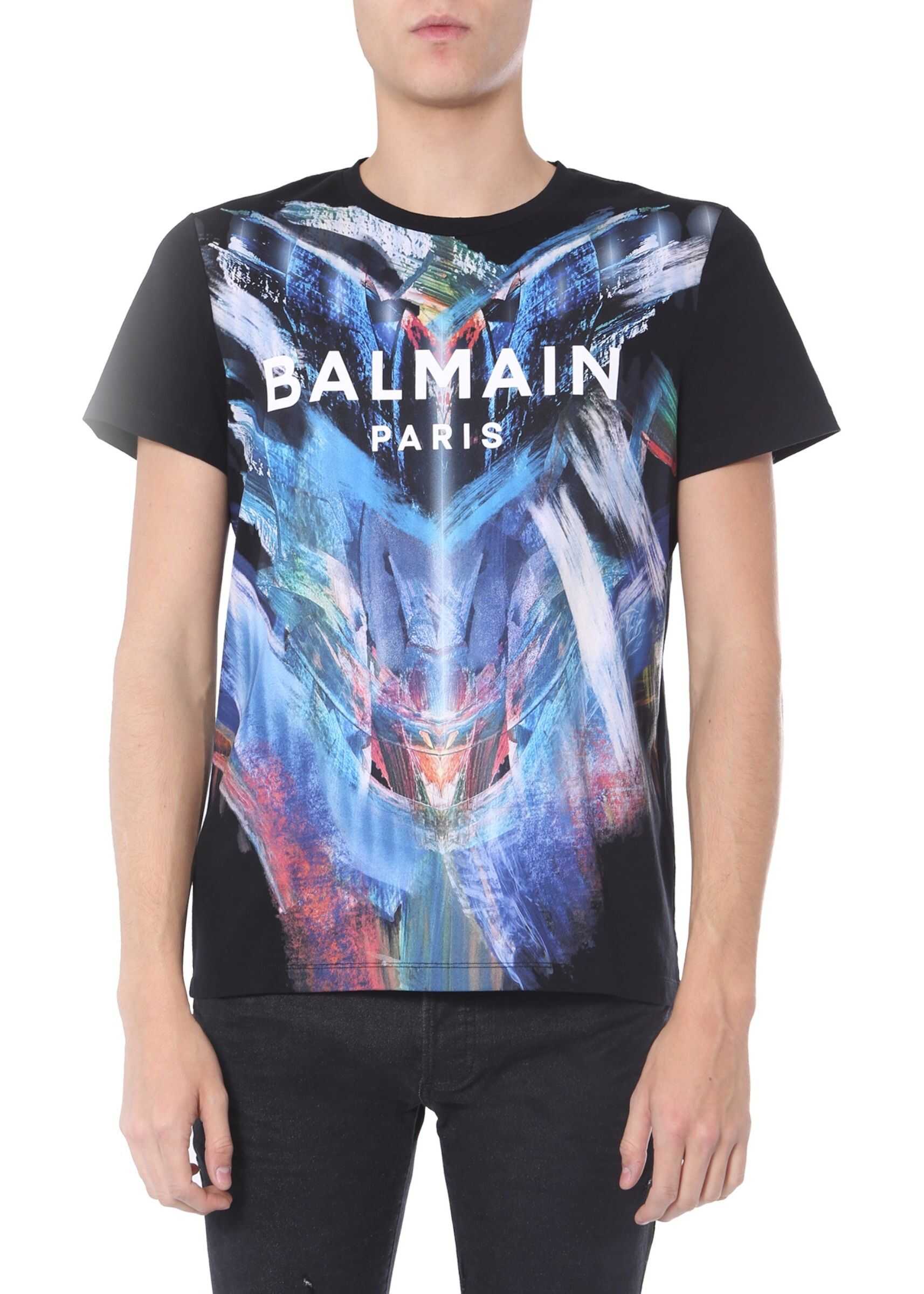 Balmain Round Neck T-Shirt BLACK