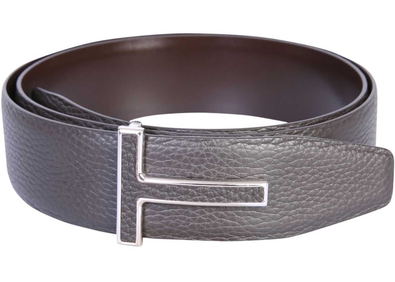 Tom Ford Belt With Logo BROWN