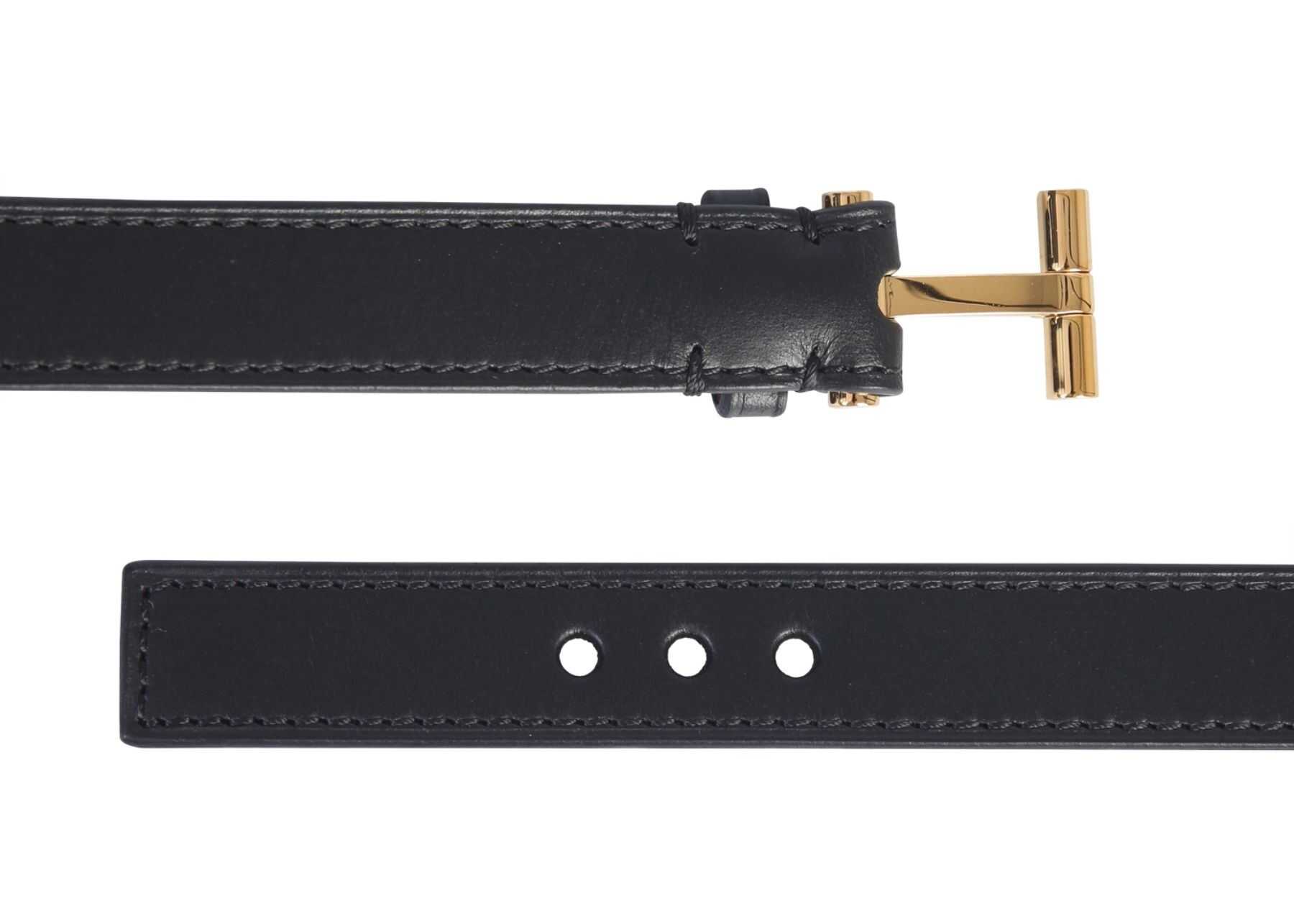 Tom Ford Leather Bracelet BLACK