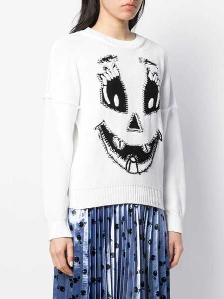 Pulovere Moschino Crew Neck Sweater WHITE Femei (BM 7480815) 3