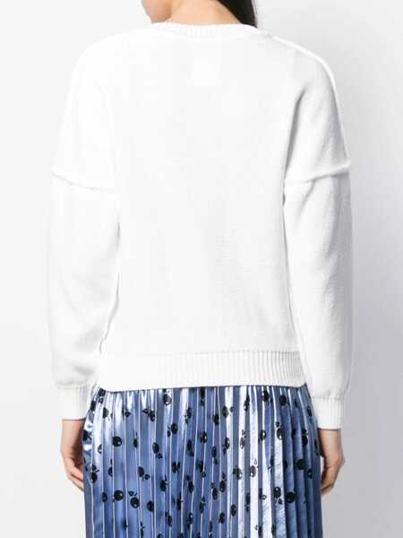 Pulovere Moschino Crew Neck Sweater WHITE Femei (BM 7480815) 4