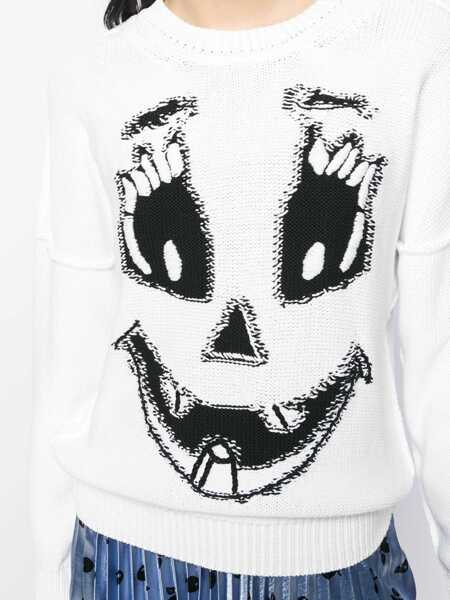 Pulovere Moschino Crew Neck Sweater WHITE Femei (BM 7480815) 5