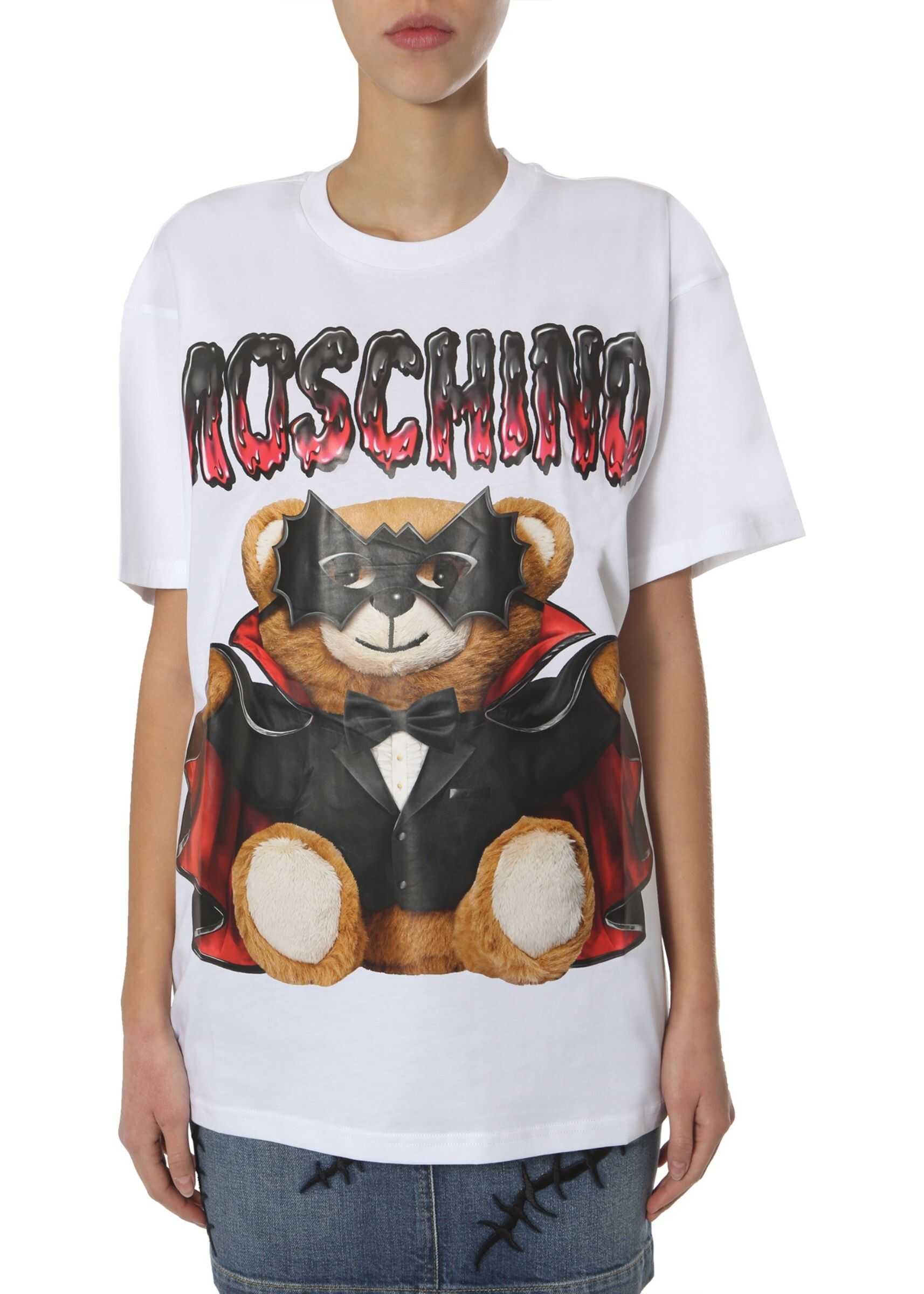 Moschino Oversize Fit T-Shirt WHITE