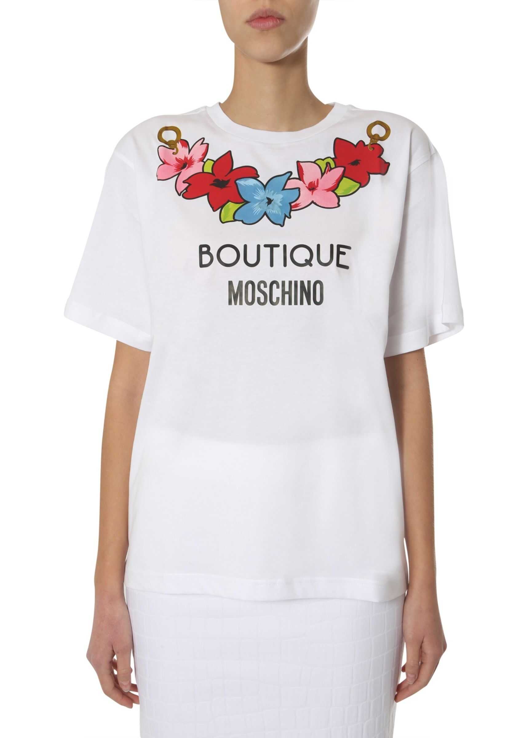 LOVE Moschino Round Neck T-Shirt WHITE