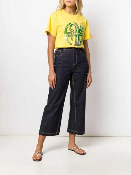 Tricouri Alberta Ferretti Crew Neck T-Shirt YELLOW Femei (BM 7481001) 2