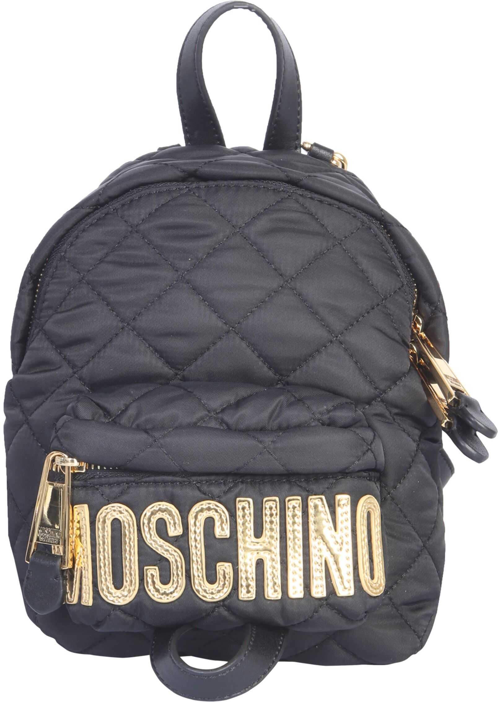 Moschino Backpack With Logo BLACK