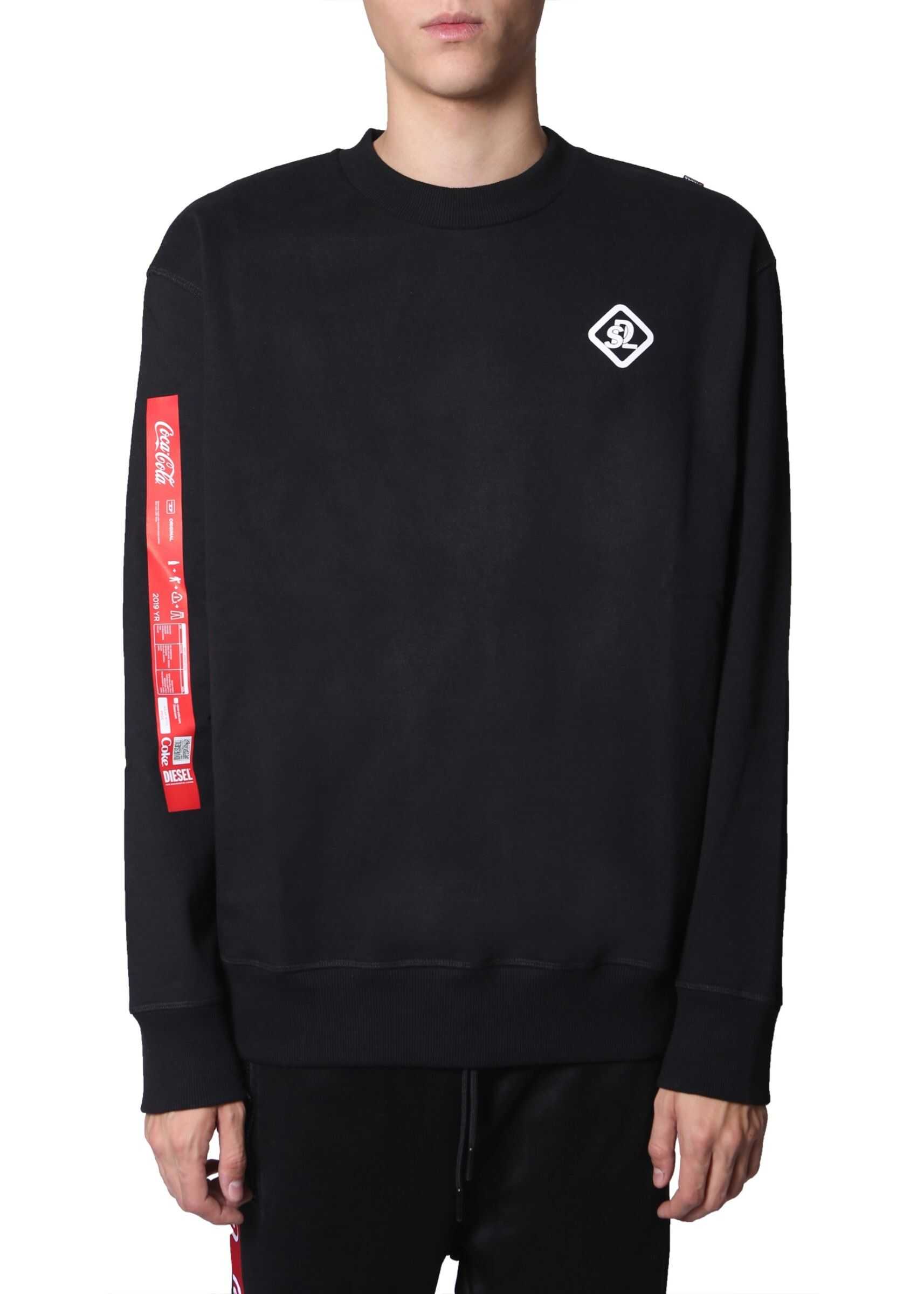 Diesel "Cc-S-Bay-Cola" Sweatshirt BLACK