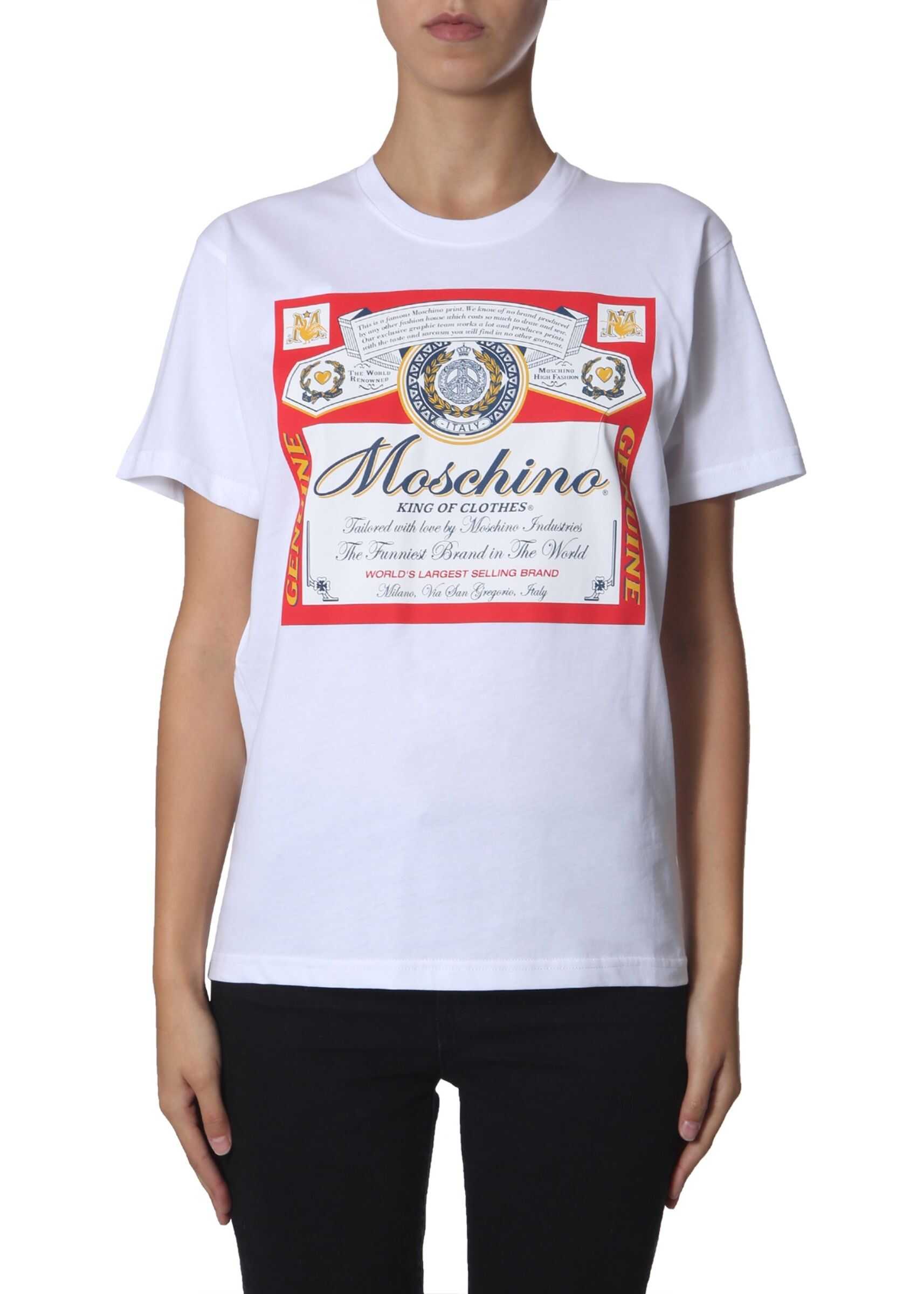 Moschino Round Neck T-Shirt WHITE