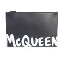 Genti de mana Leather Pouch With Logo Barbati