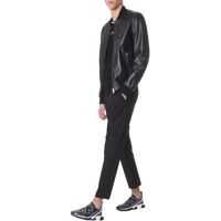 Geci de piele Jacket With Logoed Plate Barbati