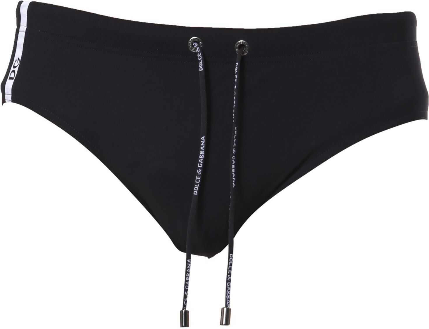 Dolce & Gabbana Slip Swimsuit BLACK imagine