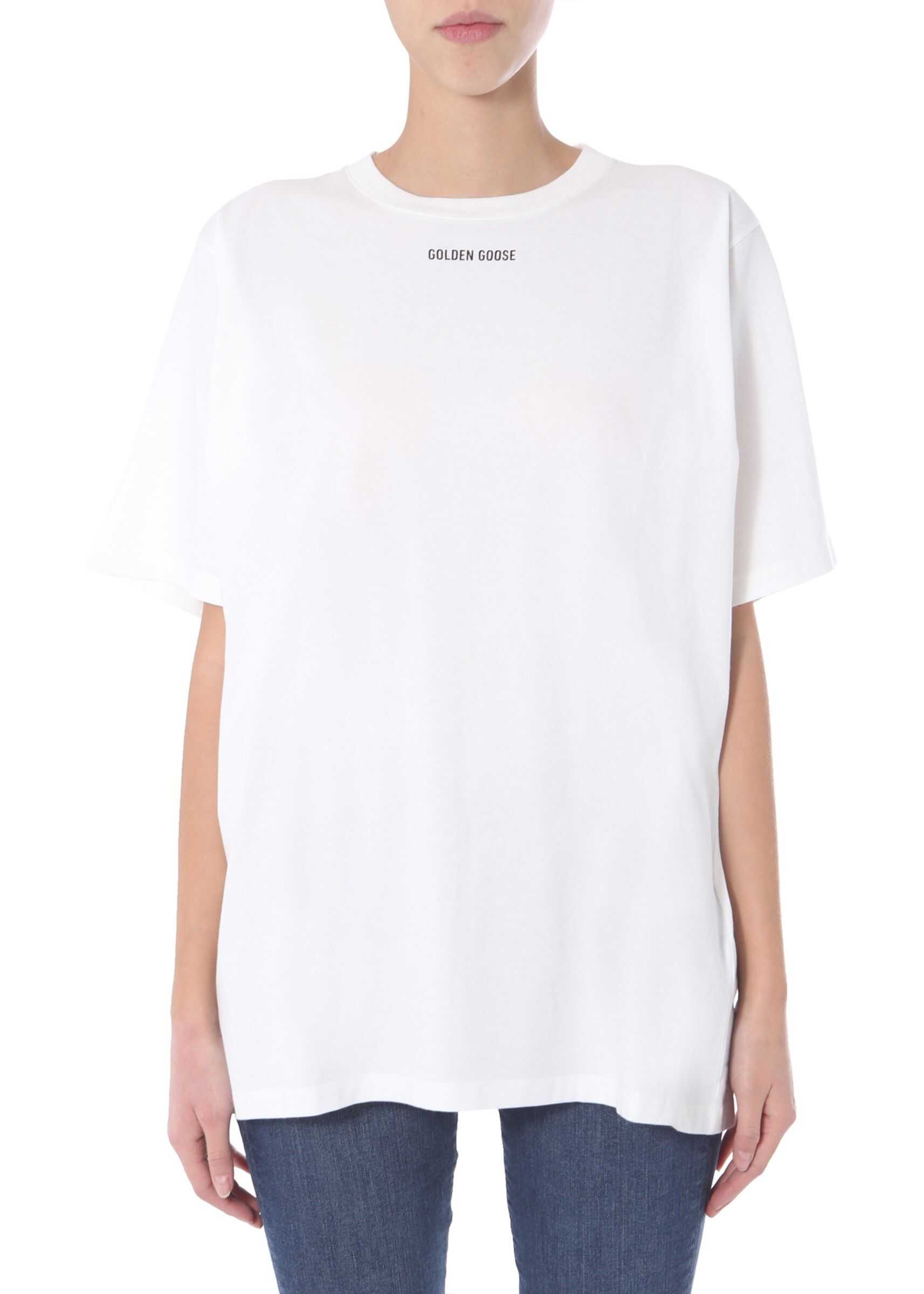 Golden Goose Round Neck T-Shirt WHITE