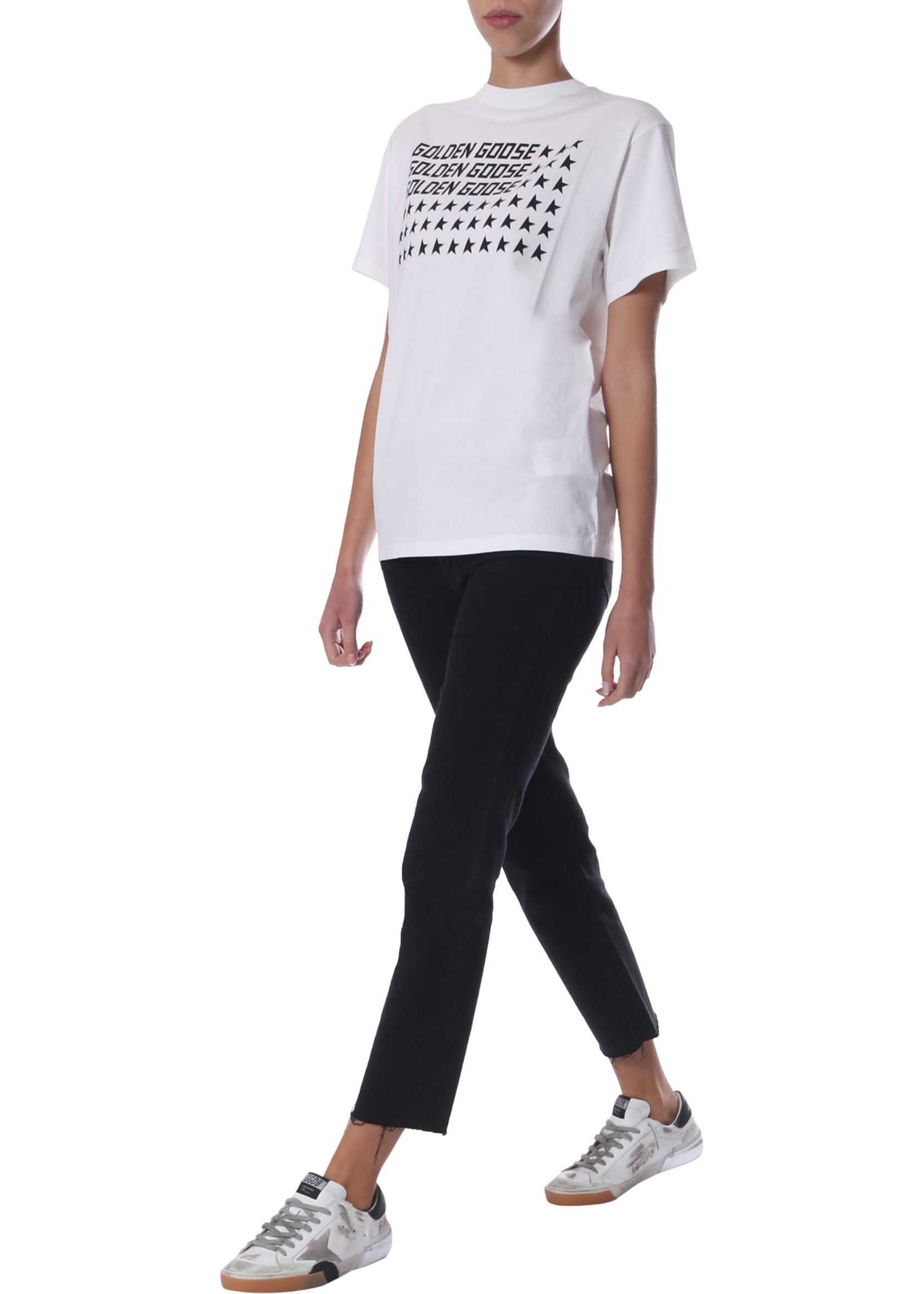 Golden Goose Round Neck T-Shirt WHITE