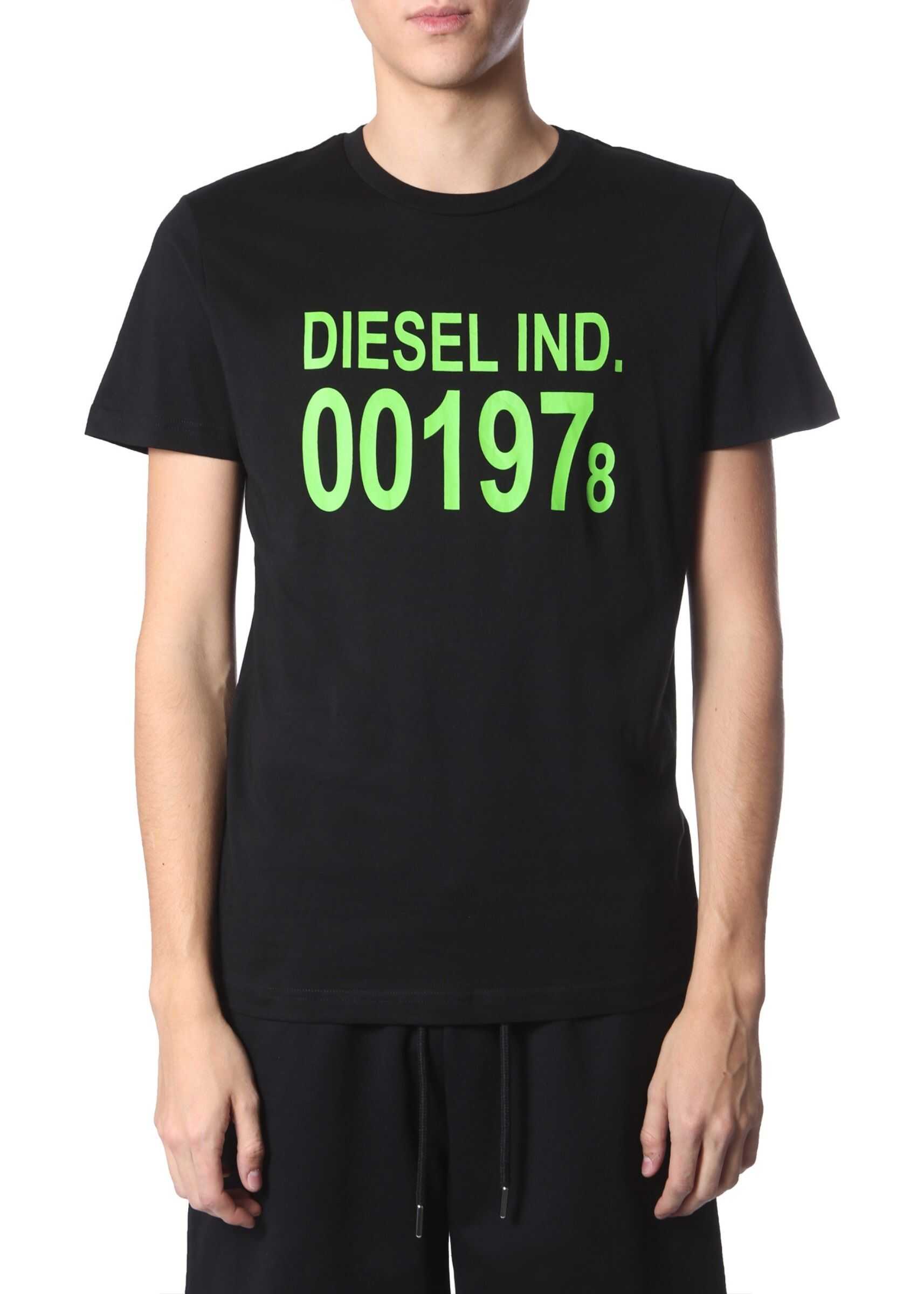 Diesel Round Neck T-Shirt BLACK