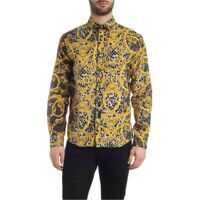 Camasi casual Leo Chain Shirt In Grey Barbati
