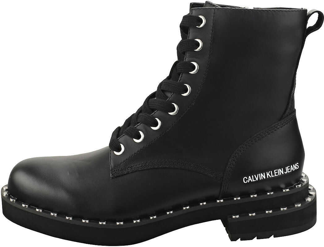 Calvin Klein Nannie Biker Boots In Black Black