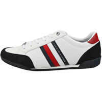 Sneakers Corporate Material Mix Cupsole Casual Trainers In White Navy Red Barbati