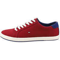 Sneakers Iconic Long Lace Casual Trainers In Red Navy Barbati