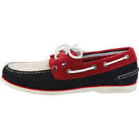 Pantofi de navigatie Classic Boat Shoes In Navy Red Barbati