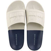 Slapi Calvin Klein Vielmo Pool Slide Sandals In Stone Navy