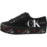 Adidasi cu platforma Calvin Klein Zamira Platform Trainers In Black