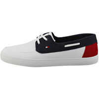 Pantofi de navigatie Seasonal Core Boat Shoes In White Navy Red Barbati