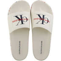 Slapi Calvin Klein Varen Slide Sandals In White