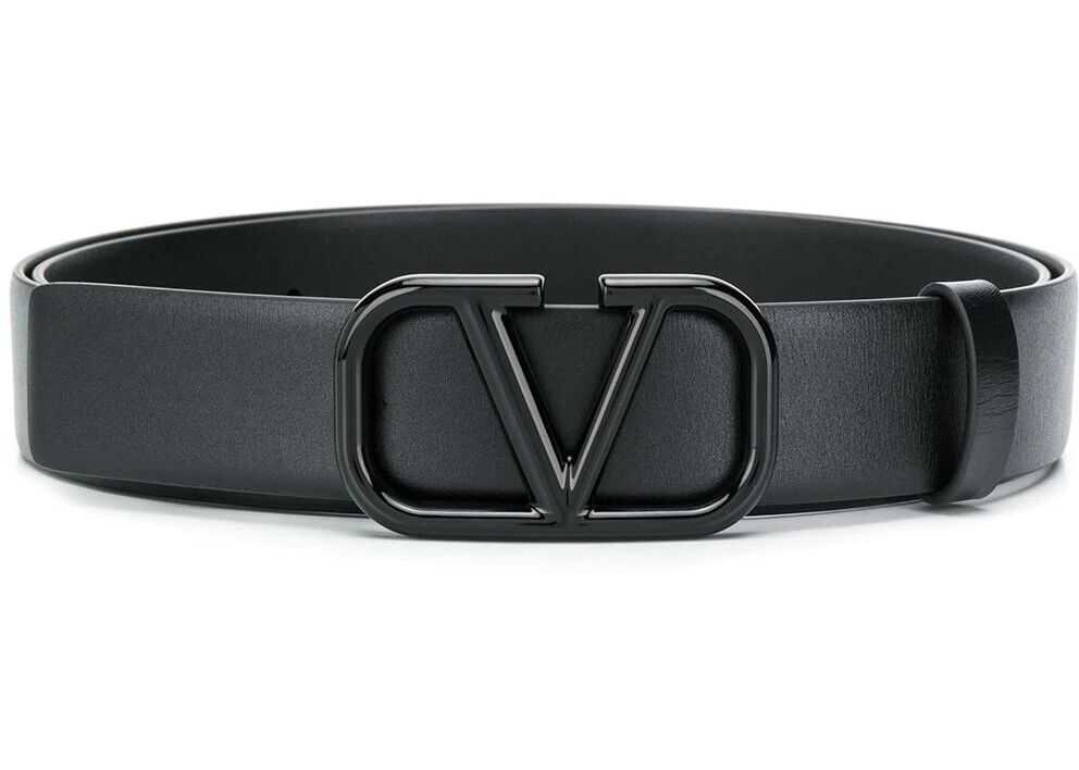 Valentino Garavani Leather Belt BLACK