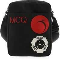 Genti tip postas Messenger Shoulder Bag In Black Barbati
