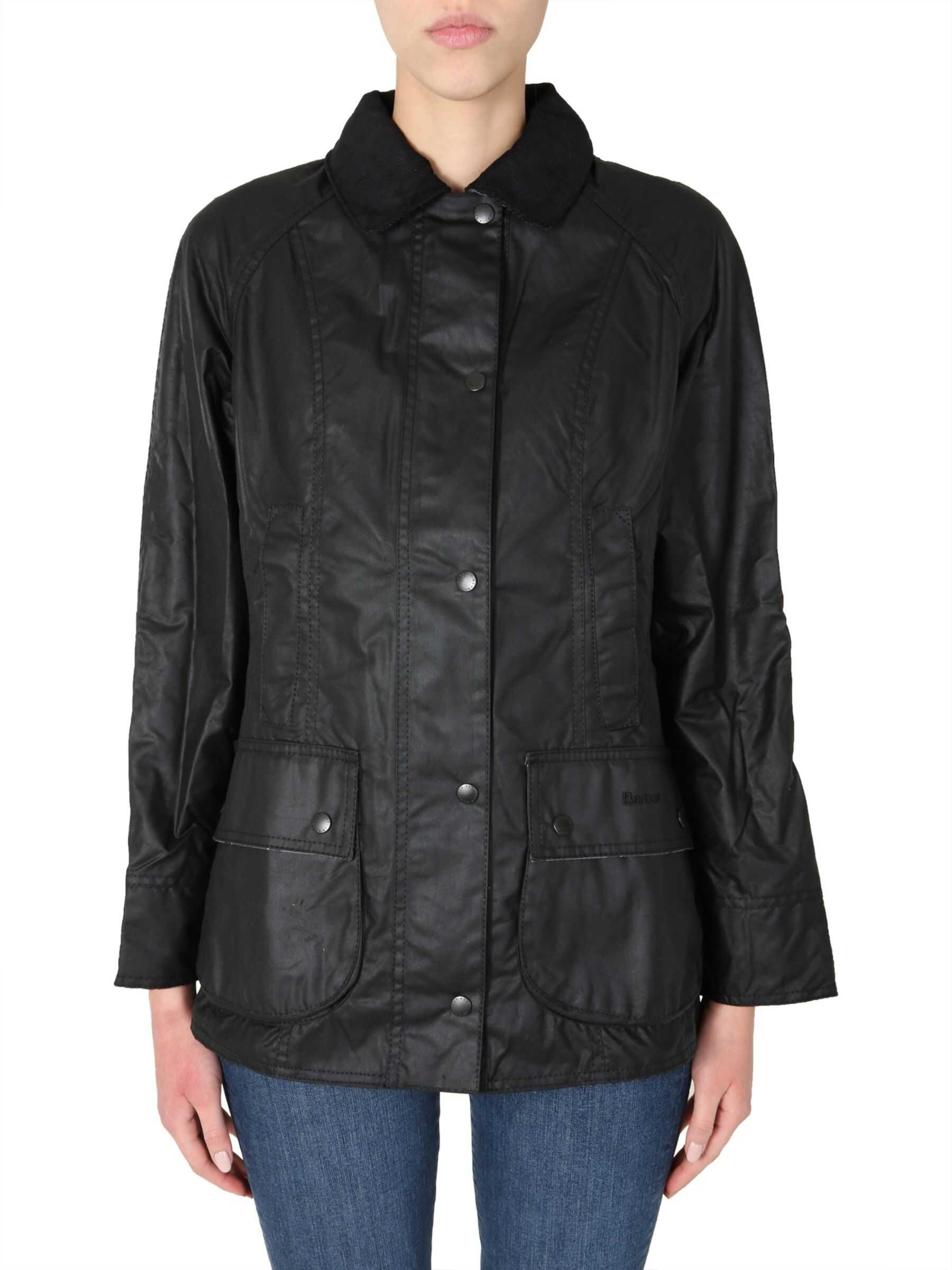 Barbour Beadnell Wax Jacket BLACK