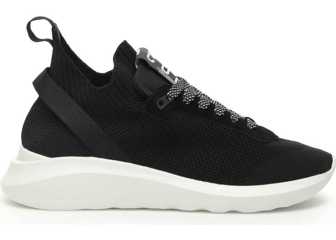 DSQUARED2 Speedster Knit Sneakers* NERO BIANCO