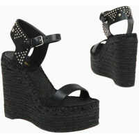 Sandale cu platforma Straw Wedges with Studs 13 cm Femei