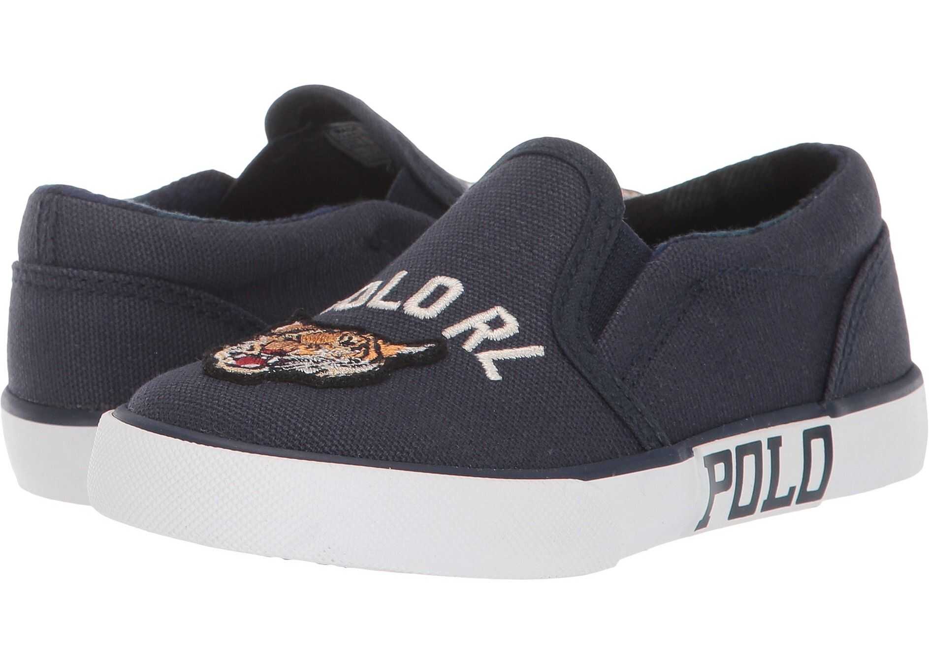 Polo Ralph Lauren Kids Bal Harbour II (Toddler)* Navy Canvas/Tiger Patch