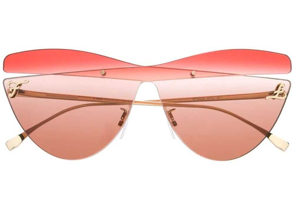 Fendi Metal Sunglasses RED