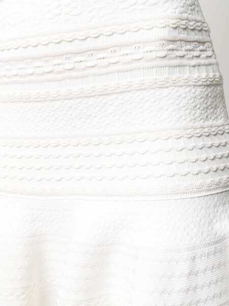 Rochii casual Alexander McQueen Knitted Mini Dress WHITE Femei (BM 7499859) 5