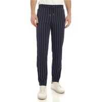 Pantaloni casual Fila Haben Stripes Pants In Blue