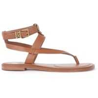Sandale cu platforma Pearson Model Thong Sandal In Tan Leather Femei