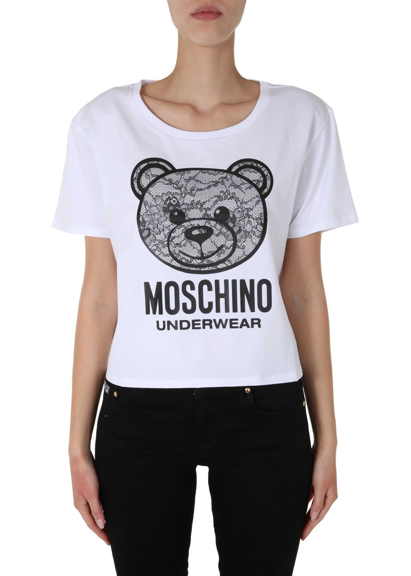 Moschino Round Neck T-Shirt WHITE