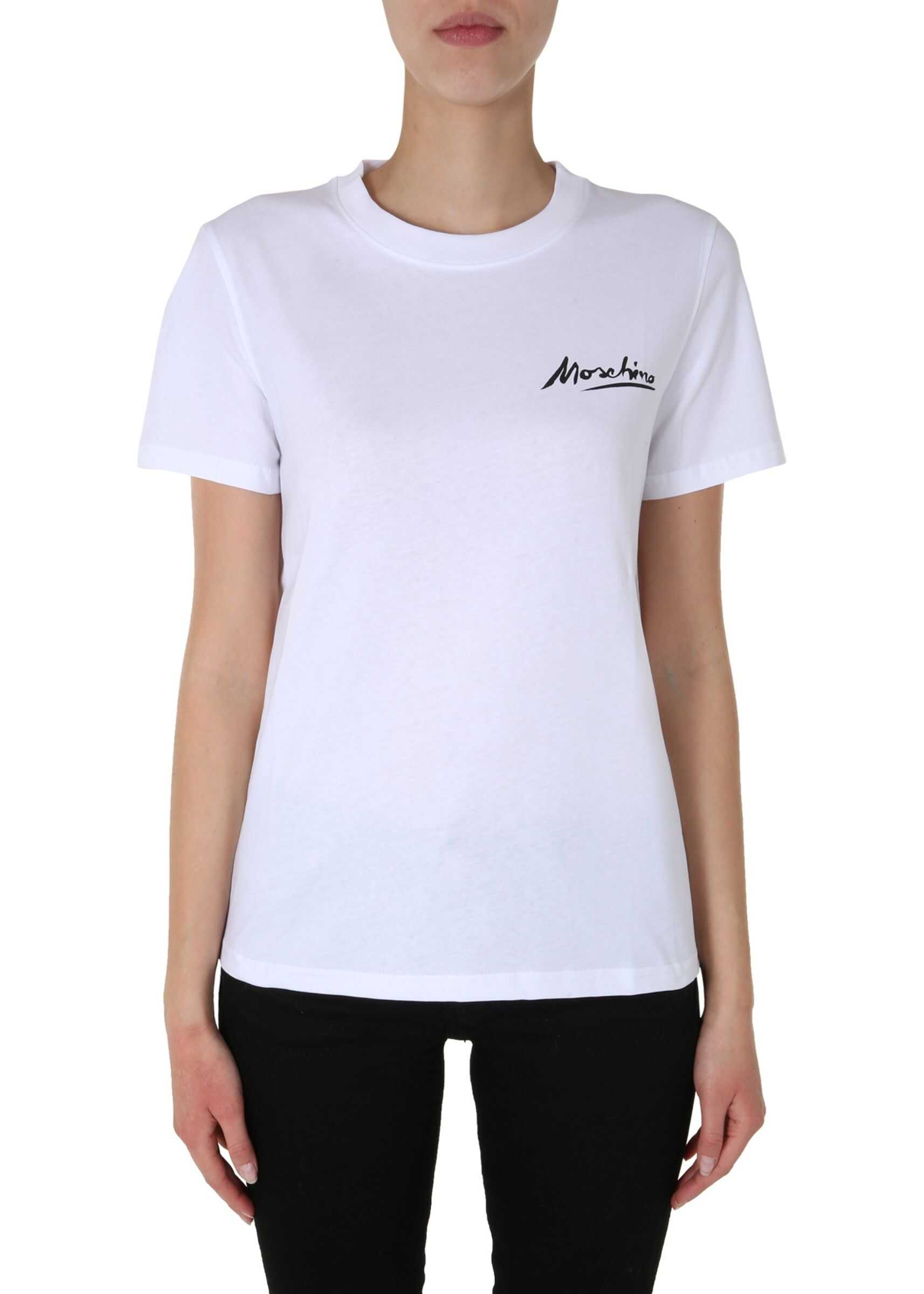 Moschino Round Neck T-Shirt WHITE