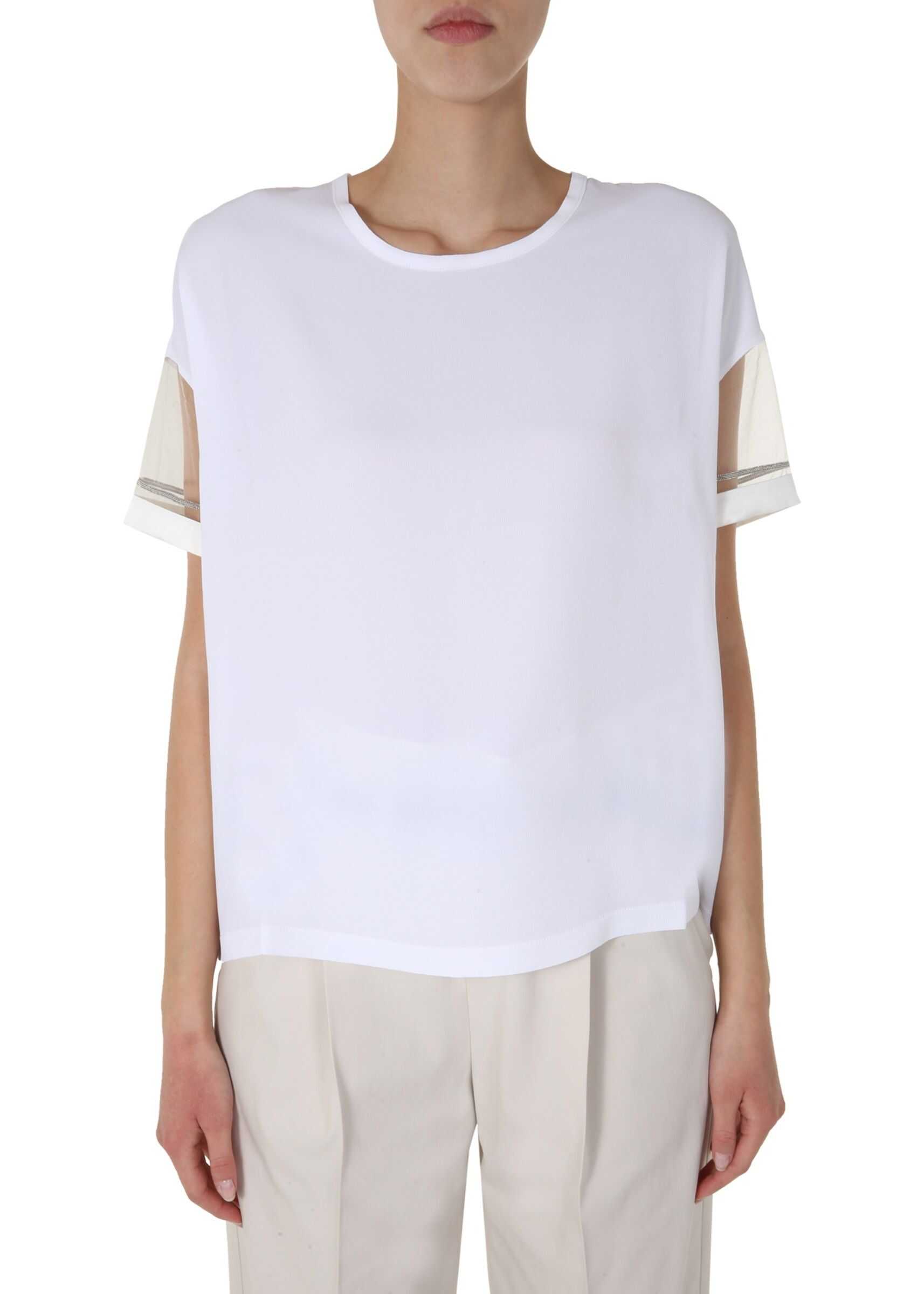 Fabiana Filippi Round Neck T-Shirt WHITE