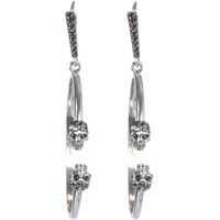 Cercei Skull Creole Earrings Femei