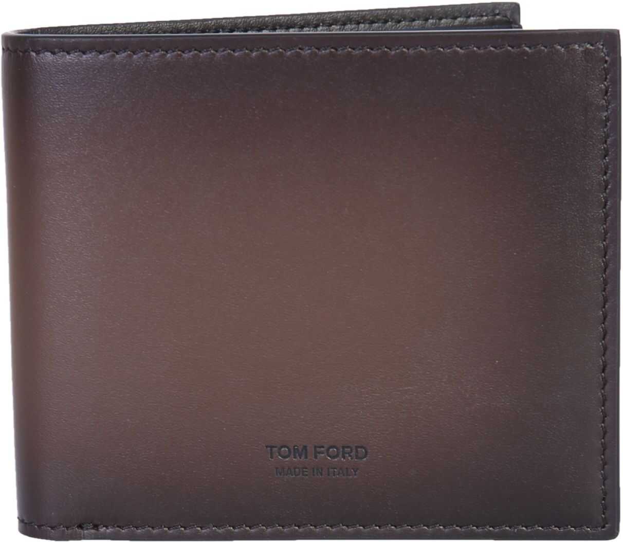 Tom Ford Bifold Leather Wallet BROWN