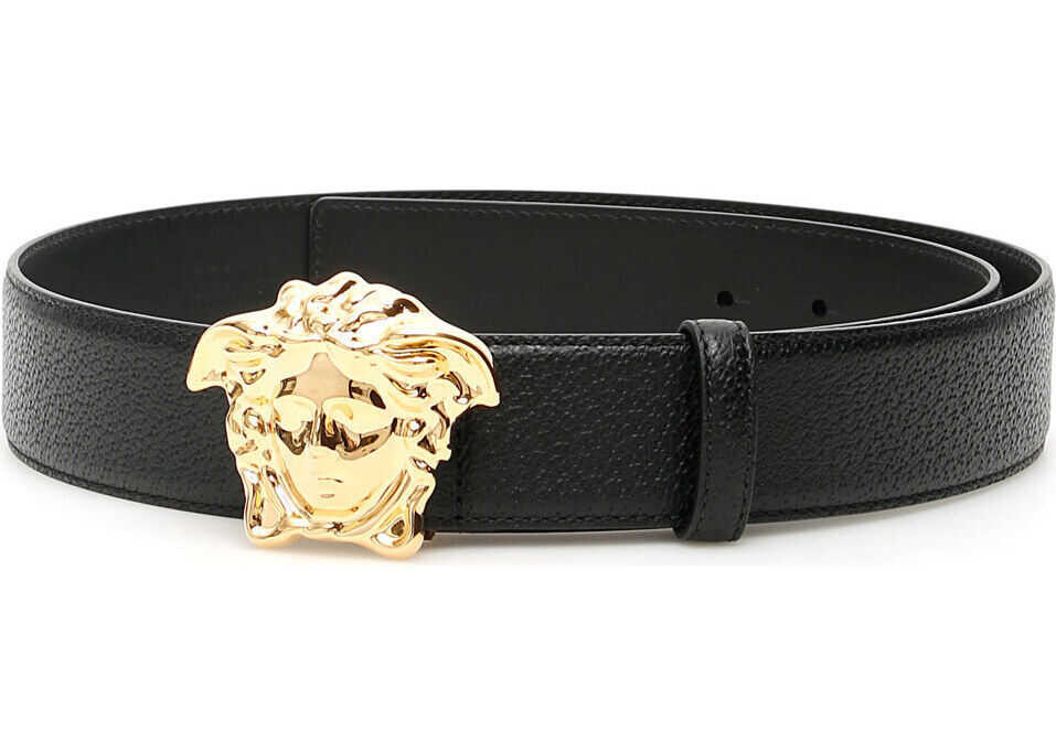 Versace Calfskin Belt* NERO ORO