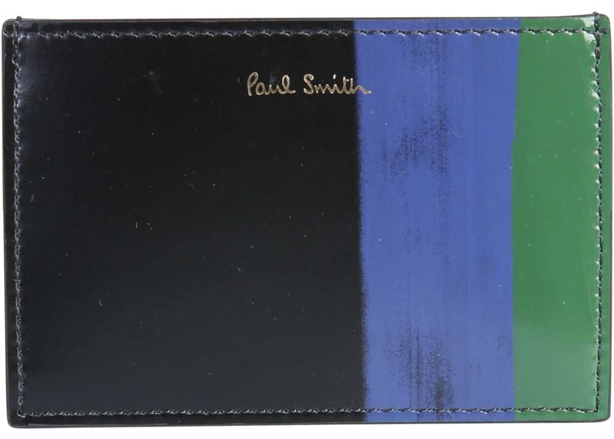 Paul Smith "Brush Stroke" Card Holder BLACK