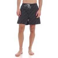 Bermude Logo Swim Trunks In Black Barbati