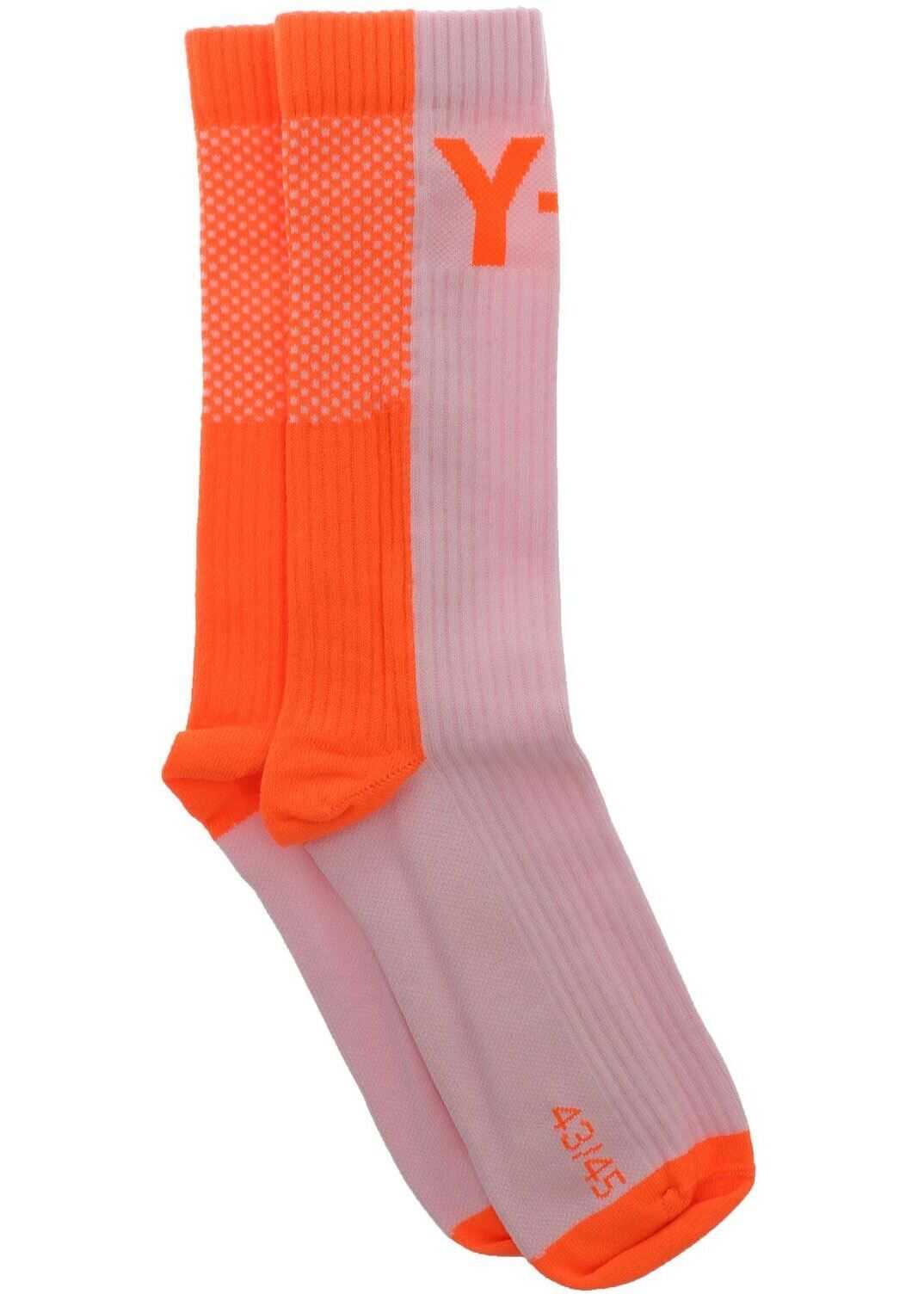 Y-3 Socks In Pink And Orange Fluo Pink