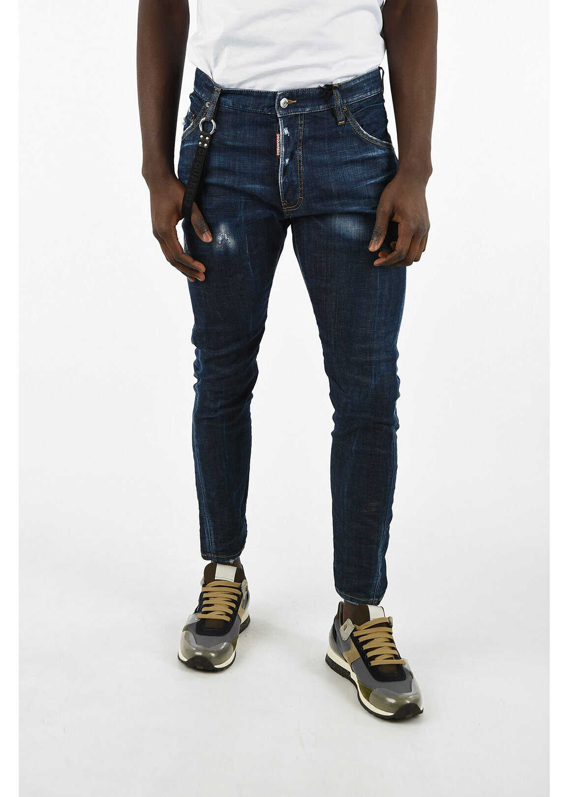 DSQUARED2 15cm Stretch Denim CLASSIC KENNY TWIST Jeans* BLUE